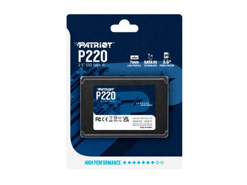 DISCO SOLIDO PATRIOT P220 1TB SATA III 6.0 Gb/s, 2.5/ 7mm P220S1TB25