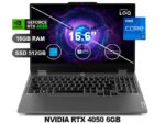 LAPTOP LENOVO LOQ 15IRX9 I7-13650HX 16GB/ SS512GB/ RTX4050 6GB/ FREE/ 15.6/ 83DV00FKLM