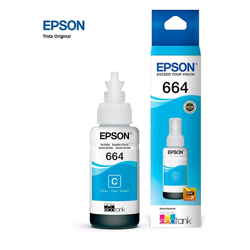 Tinta Epson  T664220-AL Cyan