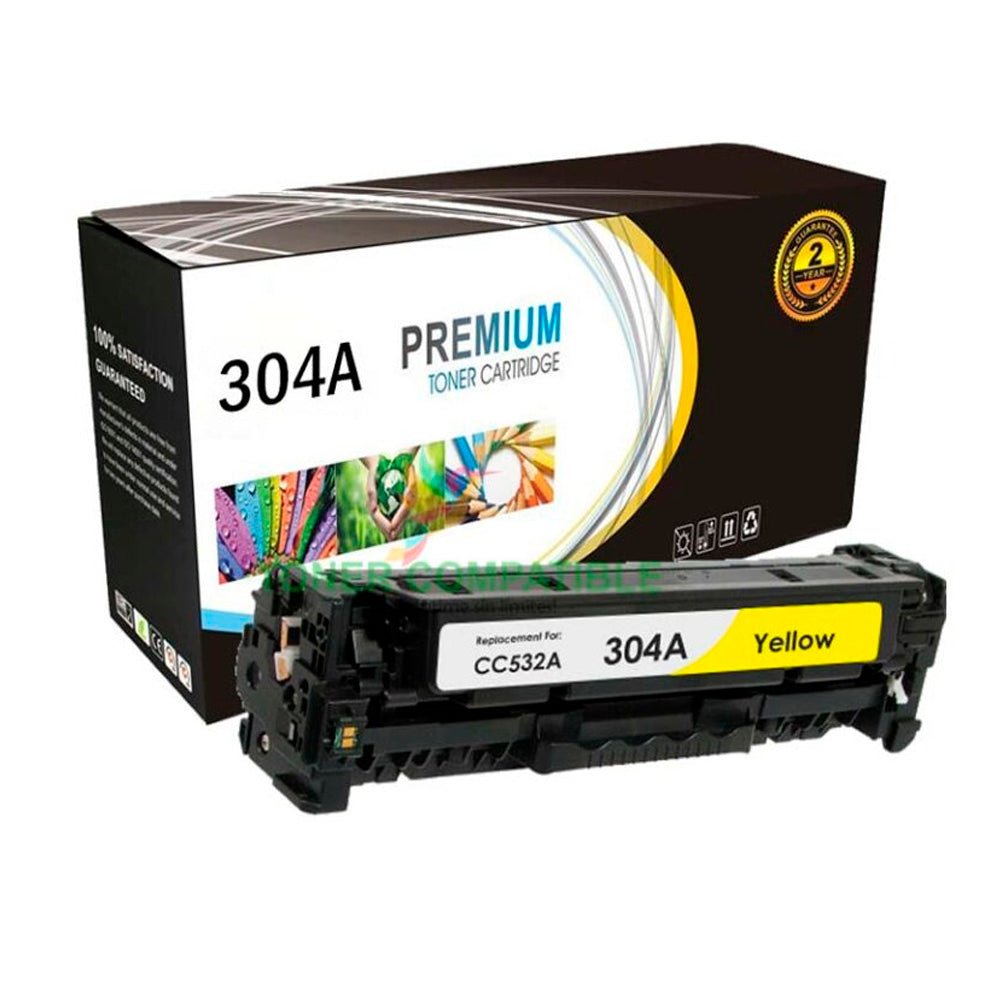 Tóner HP 304A Yellow Compatible CC532A | LaserJet CP2025 / CM2320 / CP2020