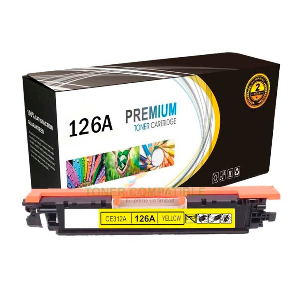 Toner HP Compatible 126A CE312A L.J. CP1025 Yellow 1000 Paginas